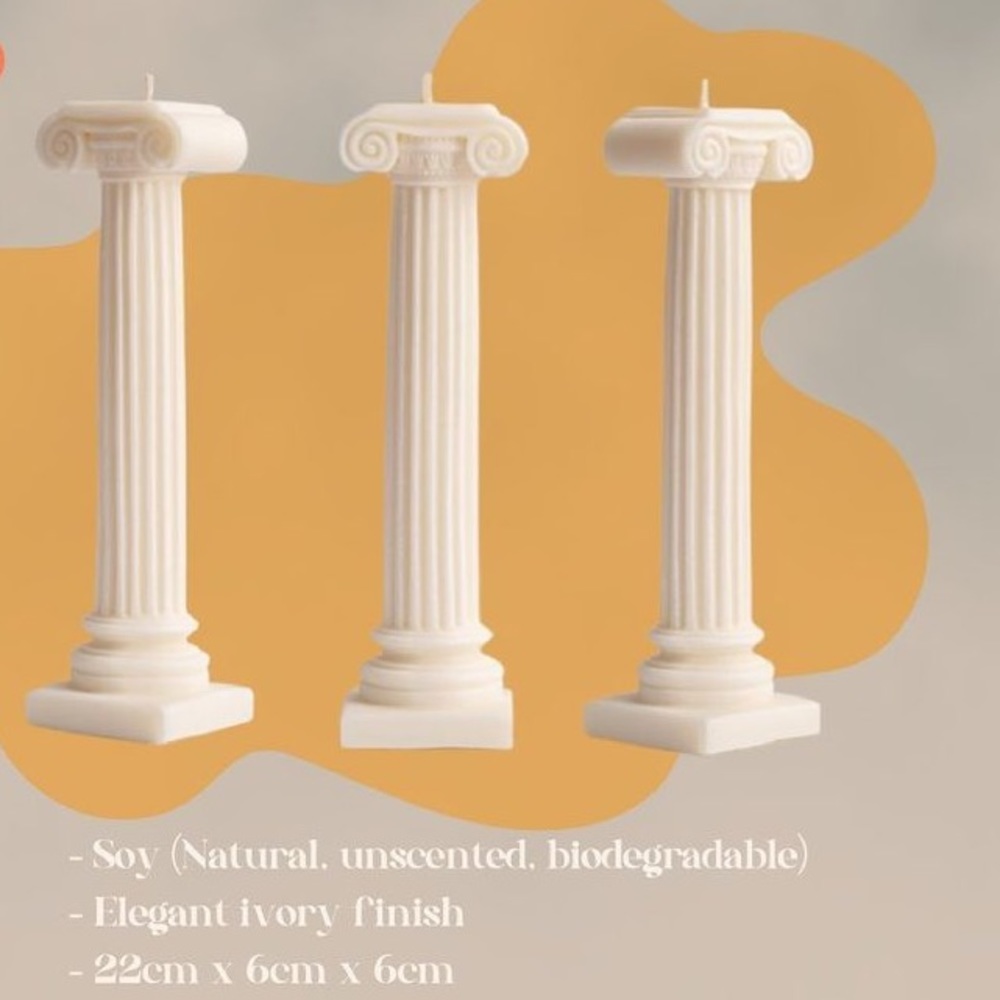 Roman Column Soy Candle - Picture 4 of 6